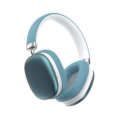 Blue Wireless Bluetooth Headphones - Over-Ear, Deep Bass, Foldable, Long Battery Life