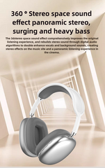 Green Immersive 3D Audio Headphones - Wireless Over-Ear Comfort, Type-C Charging