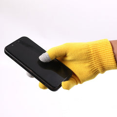 Grey Bluetooth Touchscreen Winter Gloves - Warm, Thickened, and Hands-Free for Calls and Music, Perfect for Cycling
