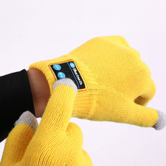 Pink Bluetooth Touchscreen Winter Gloves - Warm, Thickened, and Hands-Free for Calls and Music, Perfect for Cycling