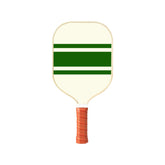 Style 3 White And Green T700 Carbon Fiber & Fiberglass Pickleball Paddle - Lightweight 220g with Anti-Slip TPU Grip for Training & Competition