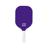 Purple Fiberglass Pickleball Paddle - Lightweight 215g with Anti-Slip TPU Grip for Outdoor Sports