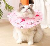 2 Pcs Size M Pink Comfortable Pet Recovery Collar | Waterproof Anti-Lick Collar for Cats & Dogs