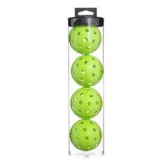 2 Tubes Green Outdoor Pickleball Balls 4-Pack - Durable 40-Hole Design with Carry Tube(8 balls in total)