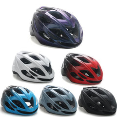 White And Black Gradient Lightweight Adult Bicycle Helmet - Adjustable Fit Road & Mountain Bike Safety Headgear (57-62cm)