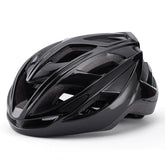 Black Lightweight Adult Bicycle Helmet - Adjustable Fit Road & Mountain Bike Safety Headgear (57-62cm)