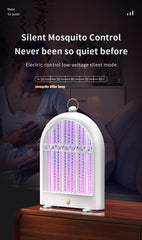 White USB Wall-Mounted Mosquito Trap - UV Light Automatic Insect Zapper for Home and Dorm