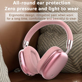 Premium Wireless Bluetooth Headphones with Stereo Hi-Fi Sound(pink)