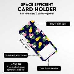 2-pcs Retractable ID Badge Reel Lanyard Set with Vertical Hard Plastic Card Holder - Black starry sky (Style 7)