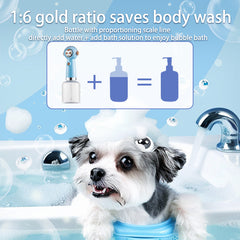 Dark blue Electric Pet Shampoo Foamer Gun - Dense Foam, Quiet Operation, Easy Bath
