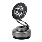 Gray Foldable Vacuum Suction Phone Stand for Navigation and Calls