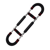 Red Black Adjustable U-Shaped Arm Exerciser - For Home Fitness Strength Training (30kg)