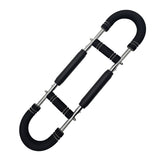 Gray black Adjustable U-Shaped Arm Exerciser - For Home Fitness Strength Training (40kg)