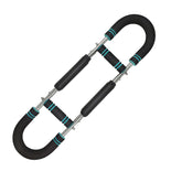 Blue Black Adjustable U-Shaped Arm Exerciser - For Home Fitness Strength Training (40kg)