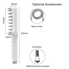 Handheld Pet Grooming Shower Sprayer - With Comb Teeth Hose & Adapters
