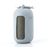 Grey Quick Dry Cooling Towel Set (2 Pack) - Microfiber Sport Towels with Silicone Cases & Carabiners