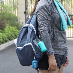 Grey Quick Dry Cooling Towel Set (2 Pack) - Microfiber Sport Towels with Silicone Cases & Carabiners