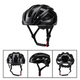 Black Ultra-Light Adult Cycling Helmet - CE & CPSC Certified, In-Mold Safety for Road & Mountain Biking