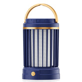 Dark Blue Portable 3-in-1 Electric Mosquito Zapper Lamp - UV Bug Killer, Warm Night Light & Bright Lantern, USB Plug-in use