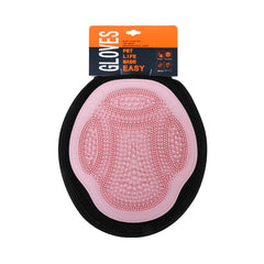 Pink 3-Pack Gentle Pet Grooming Glove - Deshedding, Bathing & Massage Mitt for Dogs & Cats, Breathable & Adjustable