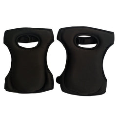 Black Adjustable Gardening Knee Pads - Comfortable Neoprene Knee Protectors for Weeding & Outdoor Work