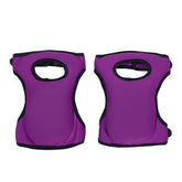 Purple Adjustable Gardening Knee Pads - Comfortable Neoprene Knee Protectors for Weeding & Outdoor Work