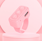 2-Piece Pink Bluetooth Video Controller - 3-Button Remote for TikTok and Page Scrolling