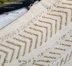 Black-beige 2PCS Luxe Thick Chenille Herringbone Pillow Cover - Solid Color Square Lumbar Pillow