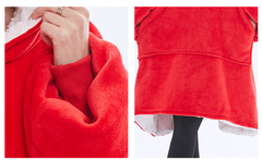 Silver Grey Oversized Wearable Blanket Hoodie - Ultra Soft & Cozy Snuggle Pullover for Adults