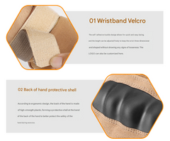 M Black Hard Knuckle Tactical Gloves - Full-Finger Protective Gear for Motorcycle, Cycling & Outdoor Sports