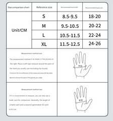 M Blue Unisex Full-Finger Cycling Gloves - Padded Shock-Absorbing & Anti-Slip Grip for MTB & Road Biking