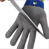 1 pair of silver A9 grade 316 stainless steel cut resistant gloves(XL)