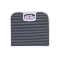 Dark Gray Classic Mechanical Bathroom Scale - Battery-Free Analog Body Weight Scale with Non-Slip Platform