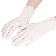 100 Pairs White Premium Disposable Nitrile Gloves - Powder-Free & Extra Durable for Multi-Purpose Use(S)