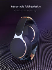 Wireless Bluetooth 5.0 Over-Ear Headphones - HIFI Deep Bass, Foldable Design, 10Hr Playtime(blue)