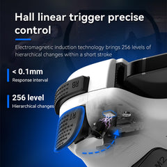 Multi-Platform Telescopic Gaming Controller - Hall Triggers, Esports 3D Joysticks & Macro Programming(black With radiator)