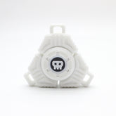 Two Sci-Fi Triangular Keychain Fidget Spinner - 3D Printed EDC Stress Relief Toy(white)