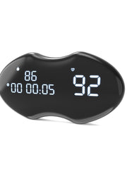 Smart Fitness Heart Rate Monitor Chest Strap with Data Display - IP67 Waterproof, Rechargeable, BLE & ANT+(black)