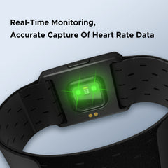 Optical Armband Heart Rate Monitor - Bluetooth & ANT+ Dual Protocol, IP67 Waterproof for Fitness Training(black)