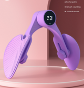 Purple Smart Kegel & Thigh Master with Counter - Adjustable Pelvic Floor Strengthening Device for Women, Inner Thigh & Glute Toner