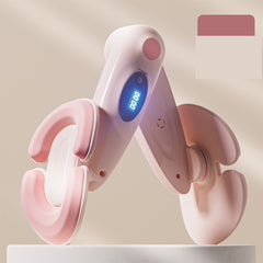 Pink Smart Kegel & Thigh Master with Digital Counter - Adjustable Pelvic Floor Trainer for Women's Home Workout