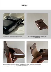 Brown Stylish Women's Crossbody Phone Bag – Compact Vertical PU Leather Mini Shoulder Bag with Magnetic Closure (Adjustable Strap)
