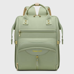 Multifunctional Diaper Bag Backpack(Green) - Large Capacity & Organized Storage for Baby Essentials