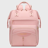 Multifunctional Diaper Bag Backpack(Pink) - Large Capacity & Organized Storage for Baby Essentials