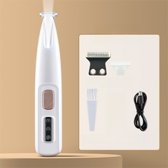 F5 Portable Pet Hair Detailed Trimmer(2 * 140mm Blades) - Cat & Dog Waterproof Grooming Clipper with LED Light & Display, Low-Noise Ceramic Blade