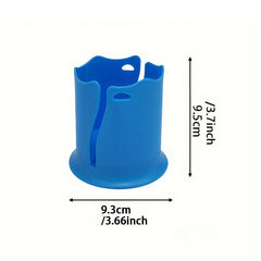 2-Pack Blue Outdoor Surfboard Water Bottle Holder - Portable PP & Silicone Drink Stabilizer for Water Sports