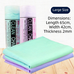 2-Pack Large Size Super Absorbent Quick Drying Pet Towel with Storage Canister(65x42CM) - NonHair-Stick PVA Bath Towel for Dogs & Cats, Random Color