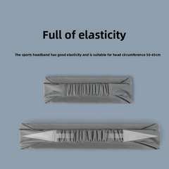 3 PCS Cooling Sports Headband Ice Silk Moisture Wicking Sweat Band for Running Gym & Yoga Non Slip Stretchy Black Blue & Grey