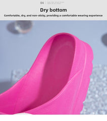 #37 Pink Thick Sole Buckle Slide Sandals(Fits Foot L 23 CM) - EVA Comfortable & Non-Slip Birkenstock Style Sandals for Casual Wear