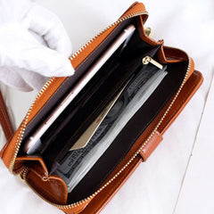 Rose Red Women's Long Buckle Closure Wallet - PU Lether Large Capacity Multi-Slot Card Holder & Purse Combo wIth Wristband